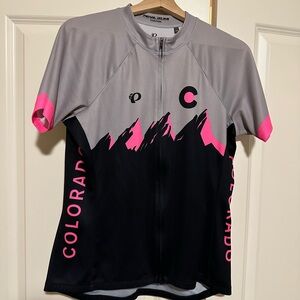Pearl Izumi Women's Custom Colorado Jersey in Gray and Pink